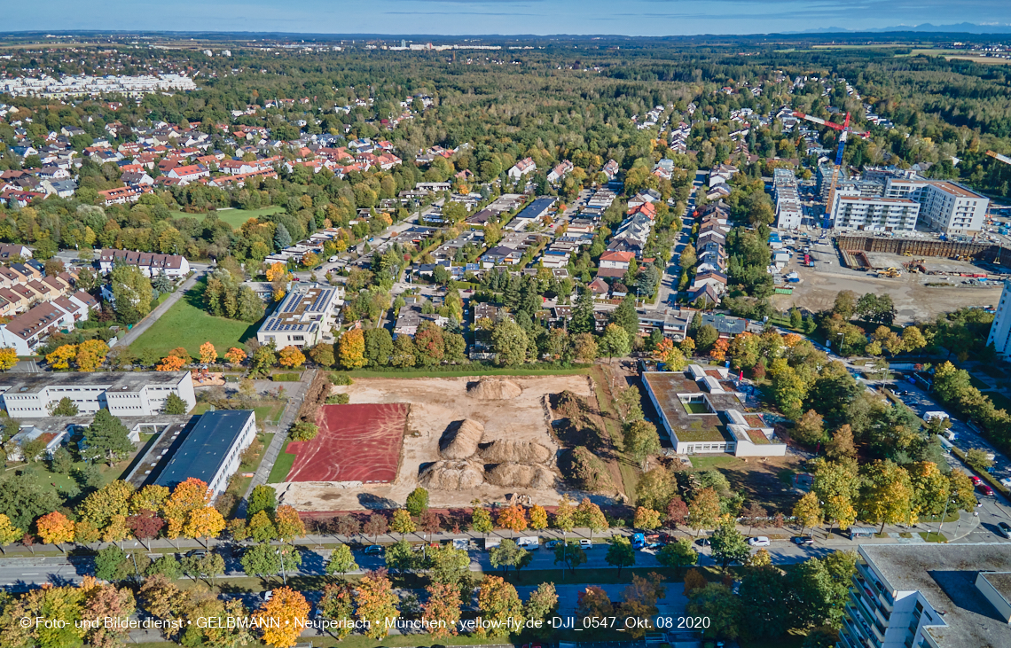 08.10.2020 - Baustelle zur Grundschule am Karl-Marx-Ring in Neuperlach